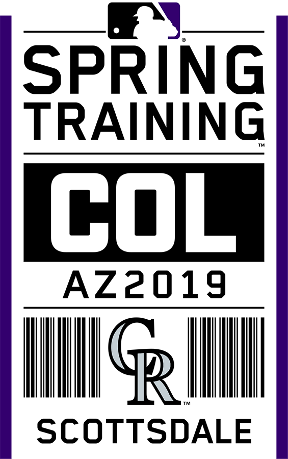 Colorado Rockies 2019 Event Logo vinyl decal